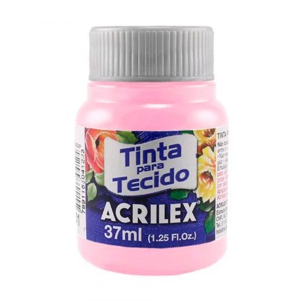TINTA TECIDO ACRILEX ROSAS / LILAS 